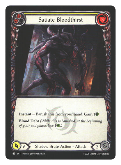 Satiate Bloodthirst (Yellow)
