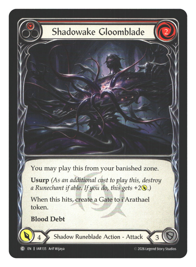 Shadowake Gloomblade (Red) | Near Mint / English / Normal