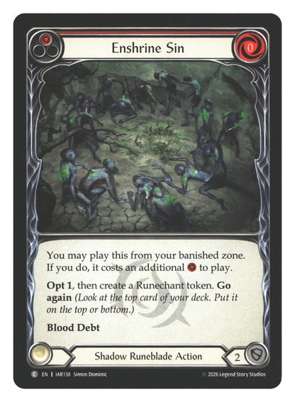 Enshrine Sin (Red) | Near Mint / English / Normal