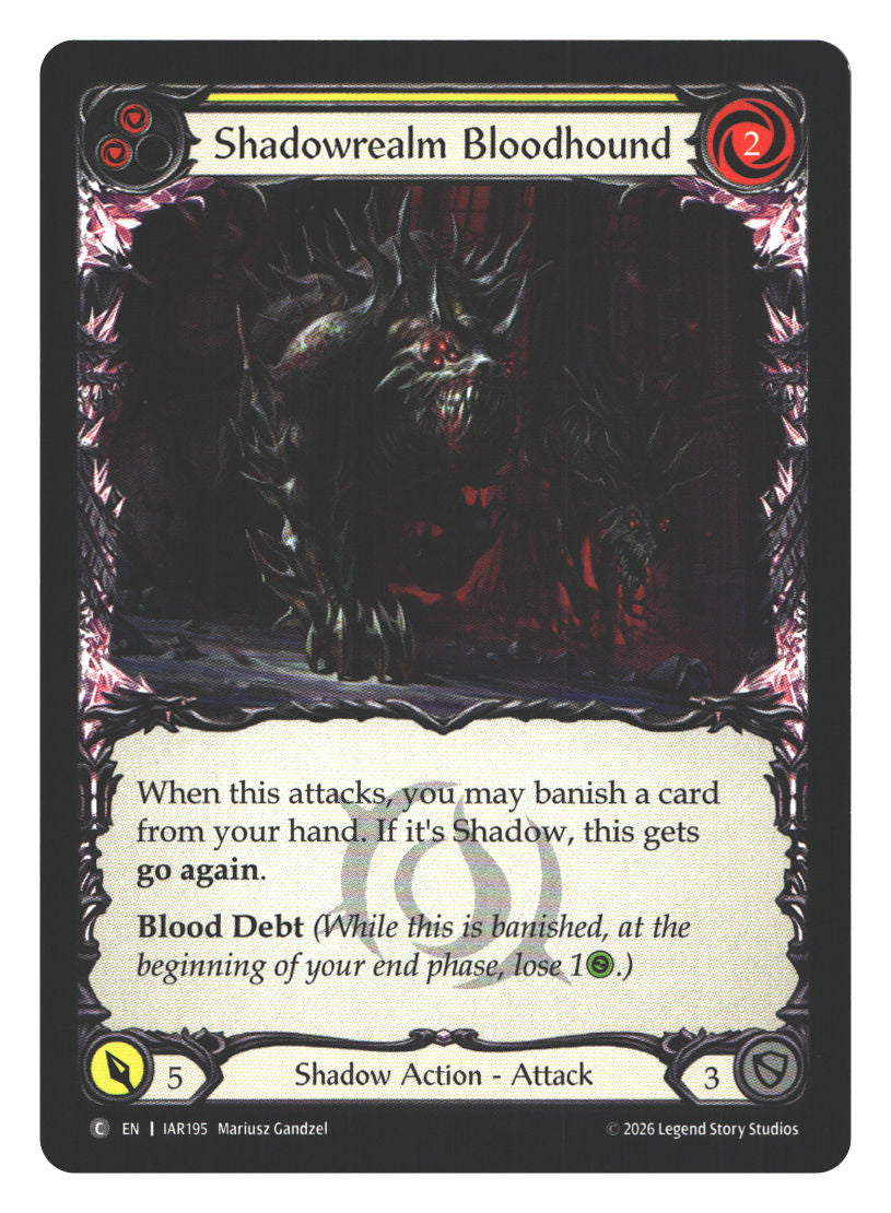 Shadowrealm Bloodhound (Yellow) | Near Mint / English / Normal