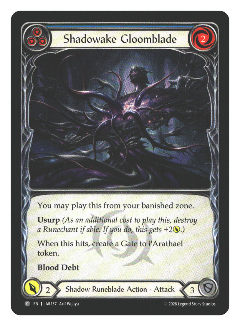 Shadowake Gloomblade (Blue) | Near Mint / English / Normal