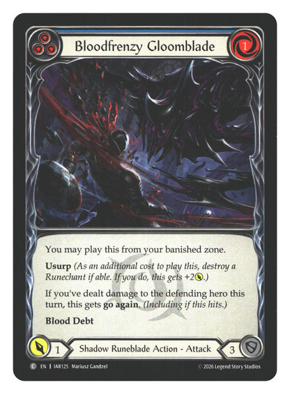 Bloodfrenzy Gloomblade (Blue) | Near Mint / English / Normal