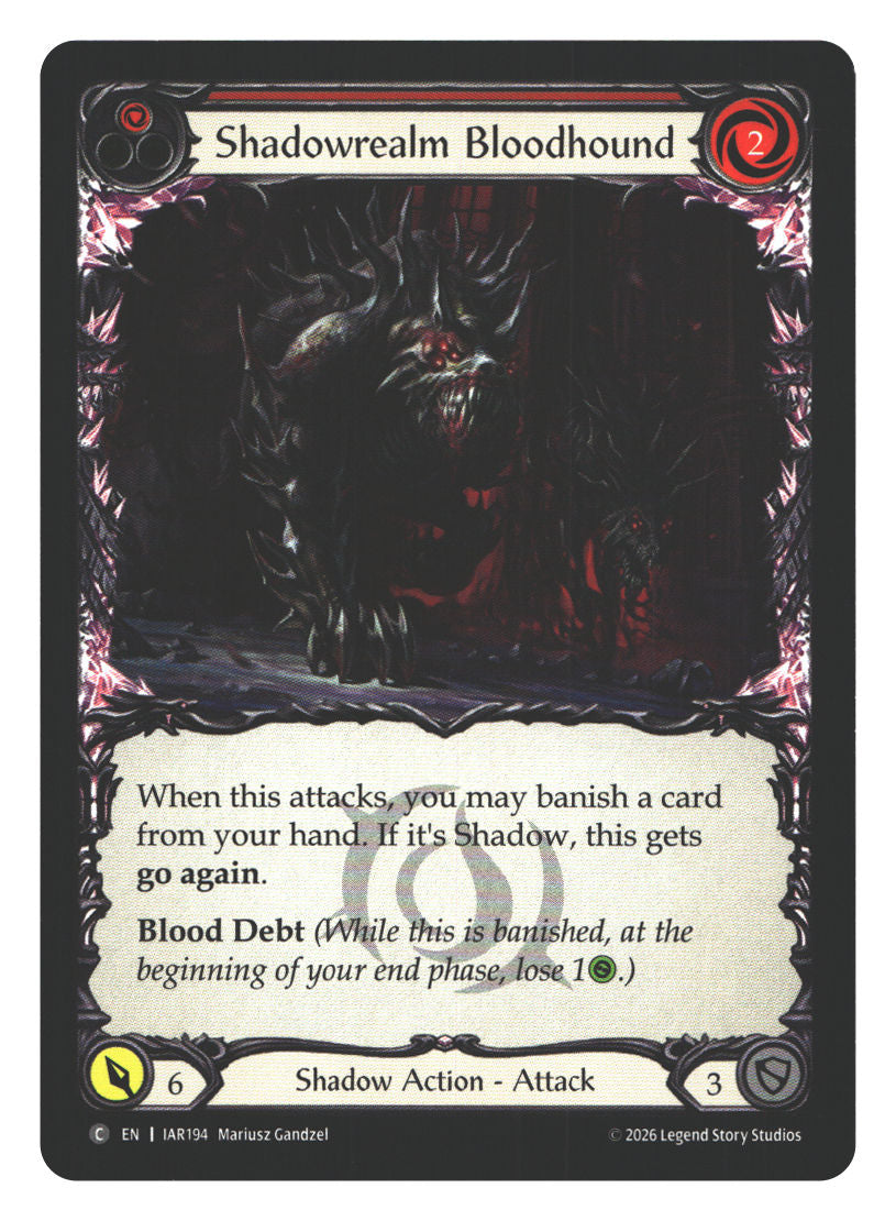 Shadowrealm Bloodhound (Red) | Near Mint / English / Normal