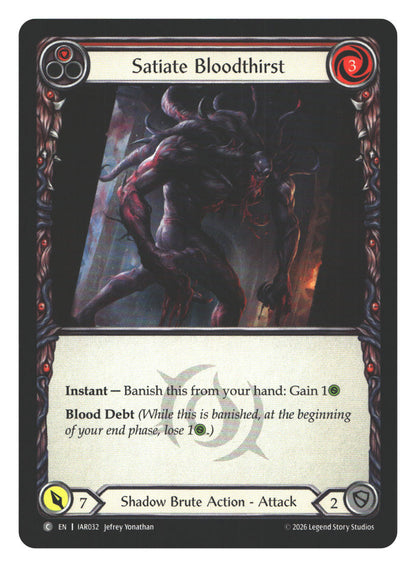 Satiate Bloodthirst (Red) | Near Mint / English / Normal