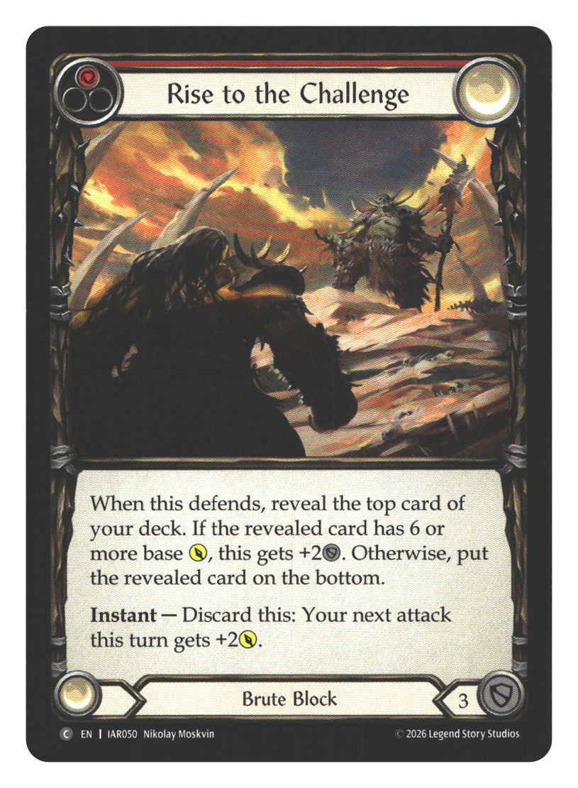 Rise to the Challenge (Red) | Near Mint / English / Normal
