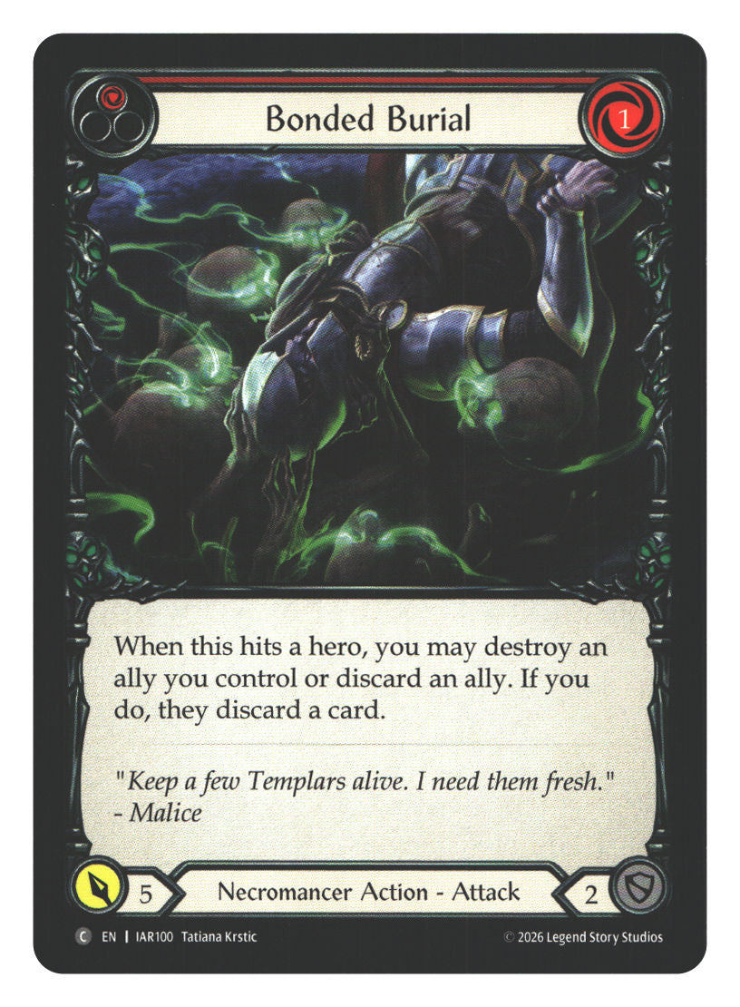 Bonded Burial (Red) | Near Mint / English / Normal