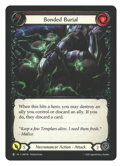 Bonded Burial (Red) | Near Mint / English / Normal