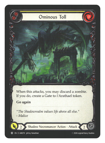 Ominous Toll (Yellow) | Near Mint / English / Normal