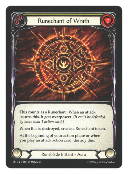 Runechant of Wrath | Near Mint / English / Normal