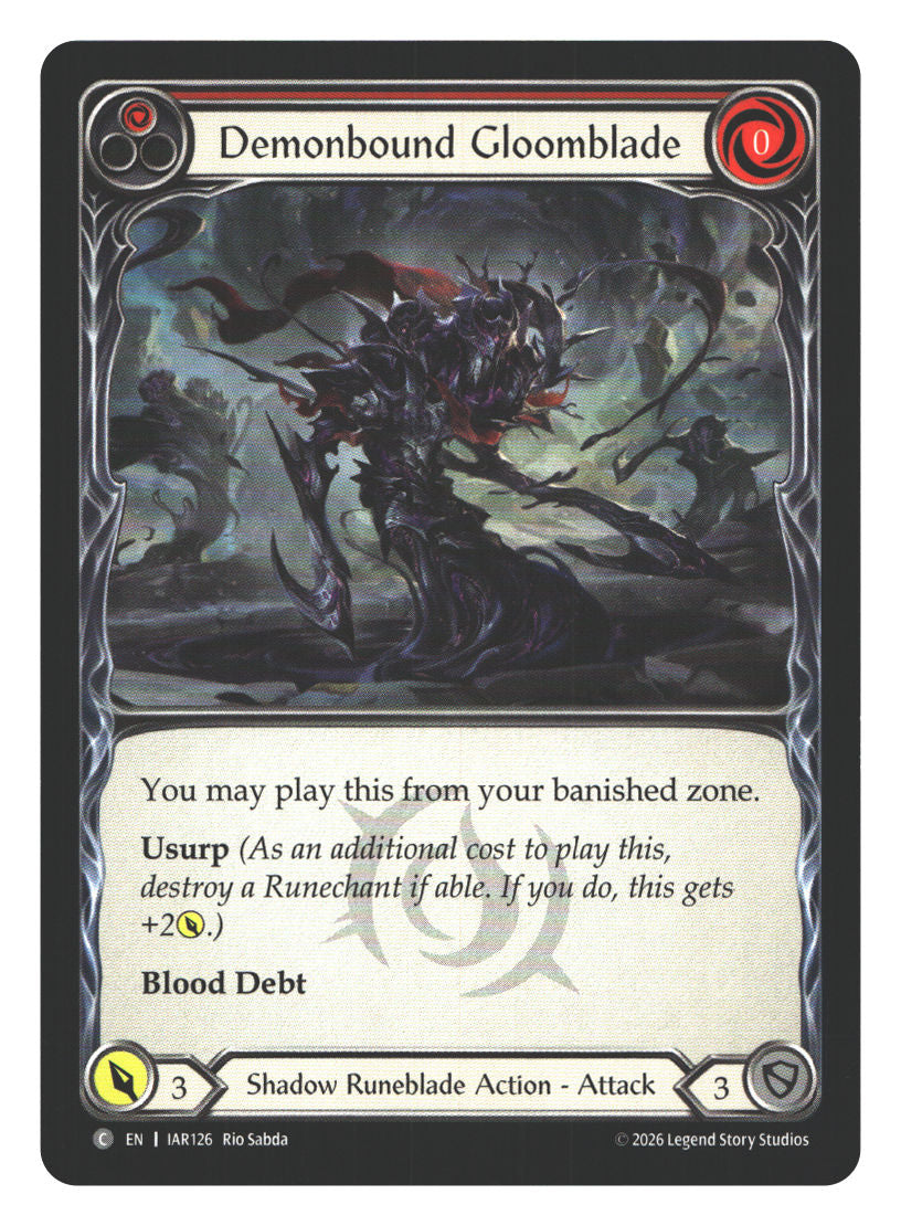 Demonbound Gloomblade (Red) | Near Mint / English / Normal