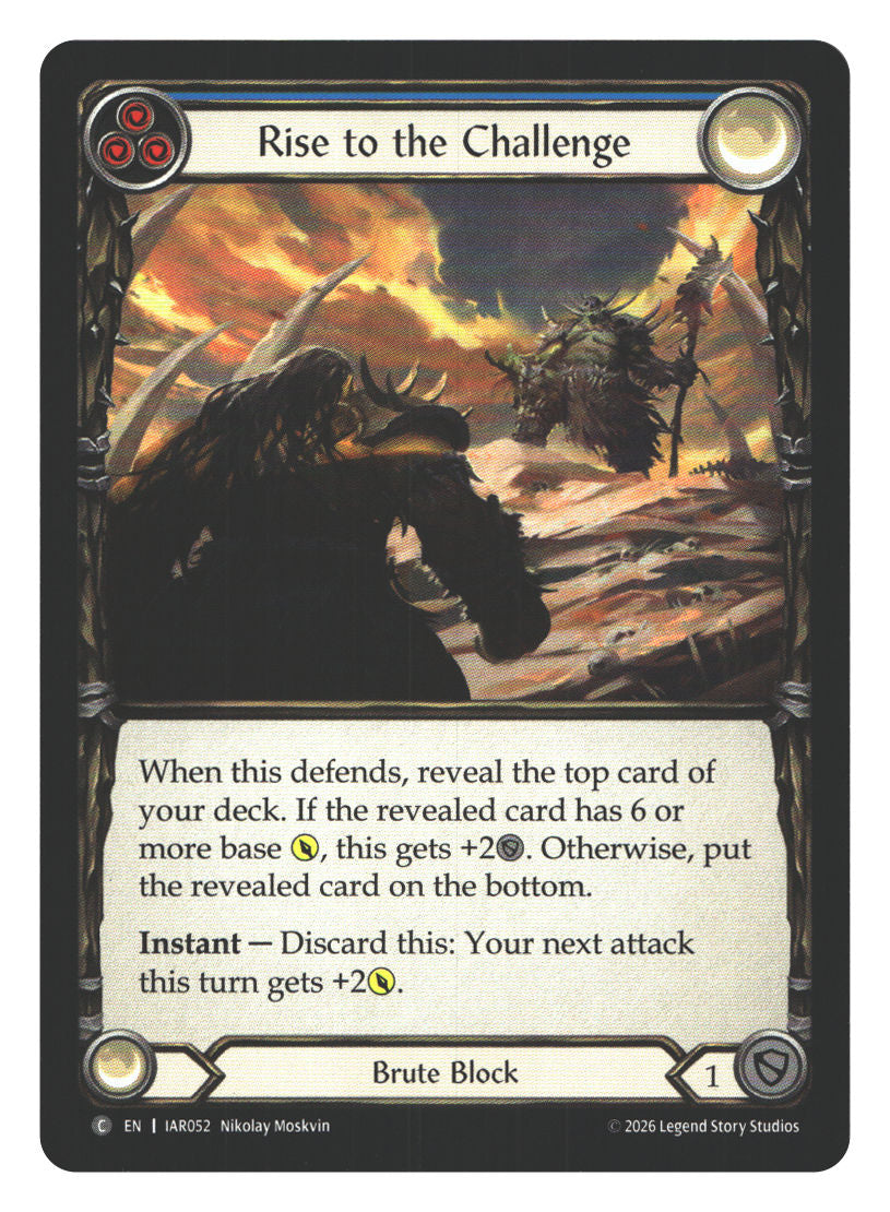Rise to the Challenge (Blue) | Near Mint / English / Normal