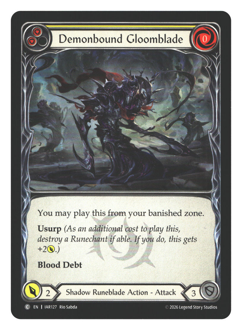 Demonbound Gloomblade (Yellow) | Near Mint / English / Normal