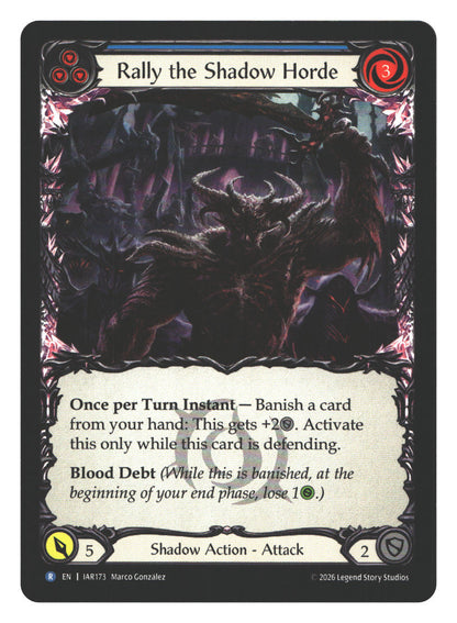 Rally the Shadow Horde (Blue) | Near Mint / English / Normal