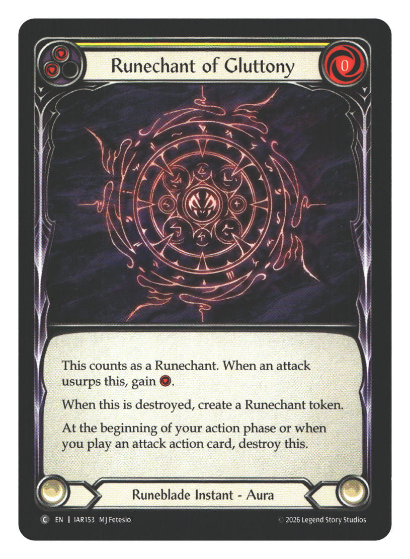 Runechant of Gluttony | Near Mint / English / Normal