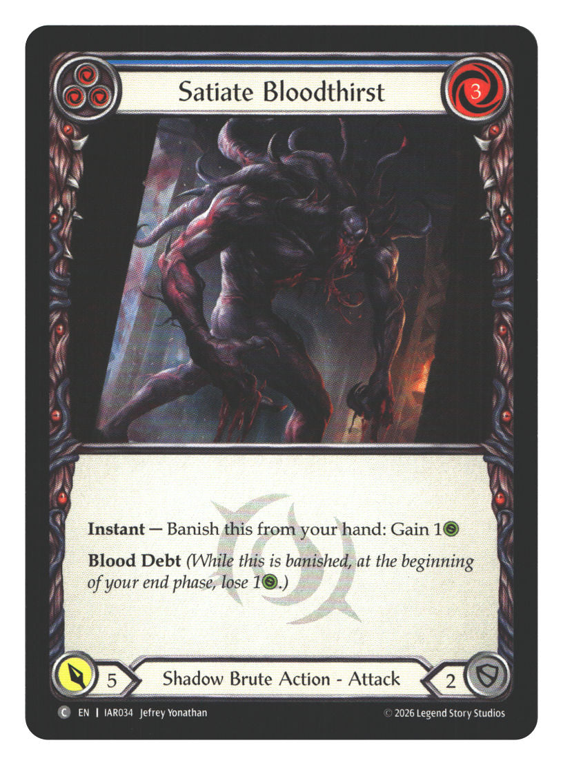 Satiate Bloodthirst (Blue) | Near Mint / English / Normal