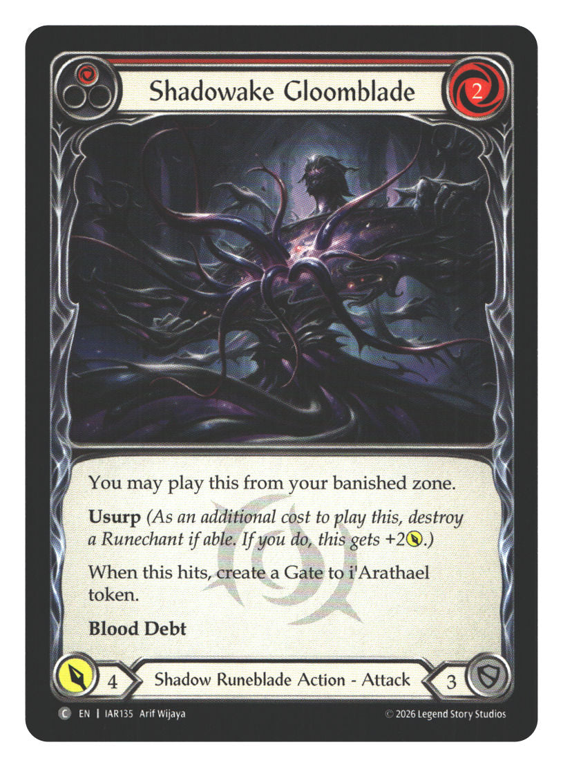 Shadowake Gloomblade (Red) | Near Mint / English / Normal