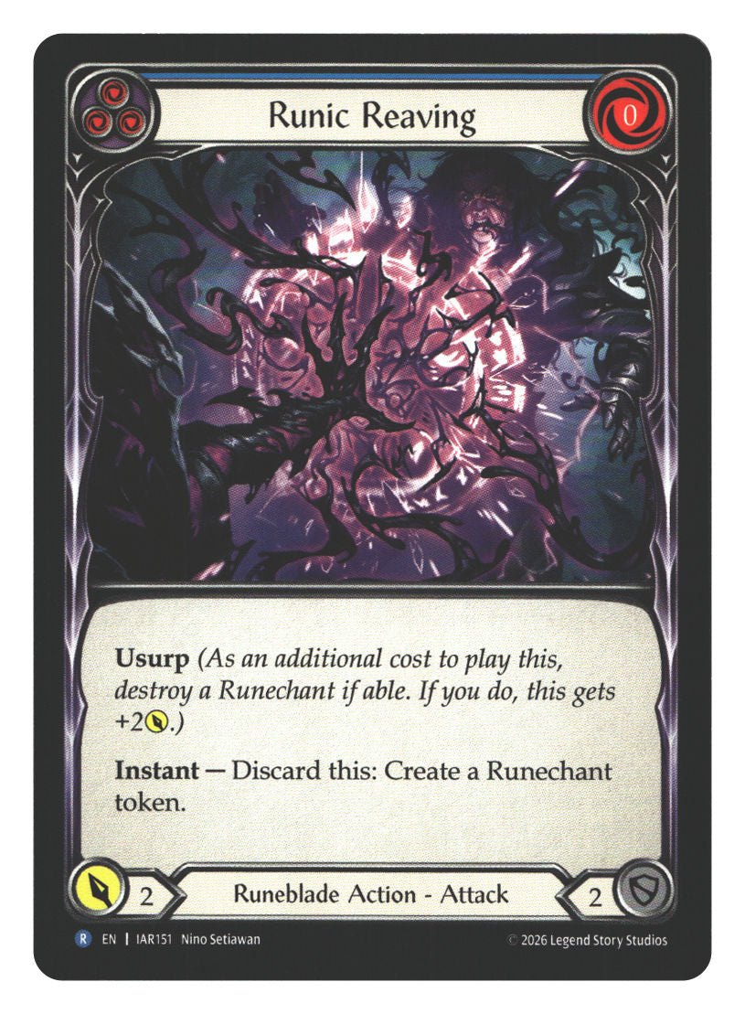 Runic Reaving (Blue) | Near Mint / English / Normal