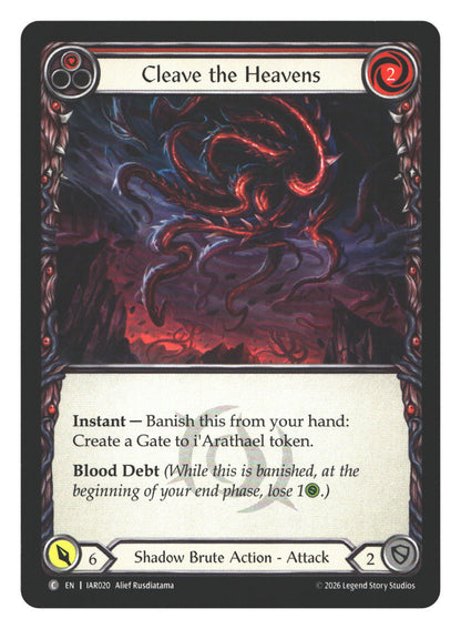 Cleave the Heavens (Red) | Near Mint / English / Normal