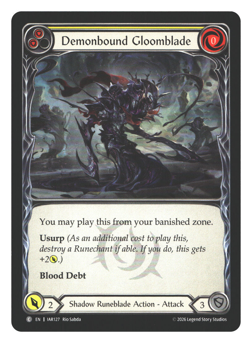 Demonbound Gloomblade (Yellow) | Near Mint / English / Normal