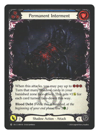 Permanent Interment (Blue) | Near Mint / English / Normal
