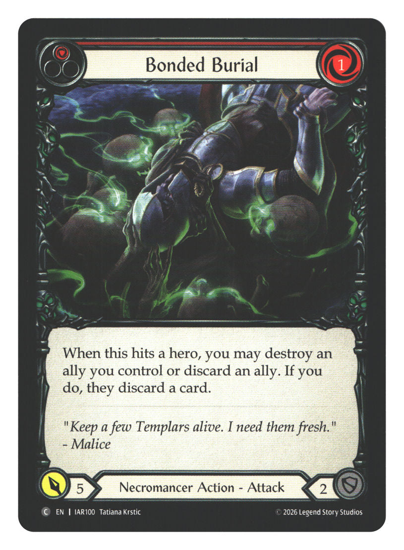 Bonded Burial (Red) | Near Mint / English / Normal
