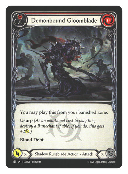 Demonbound Gloomblade (Red) | Near Mint / English / Normal