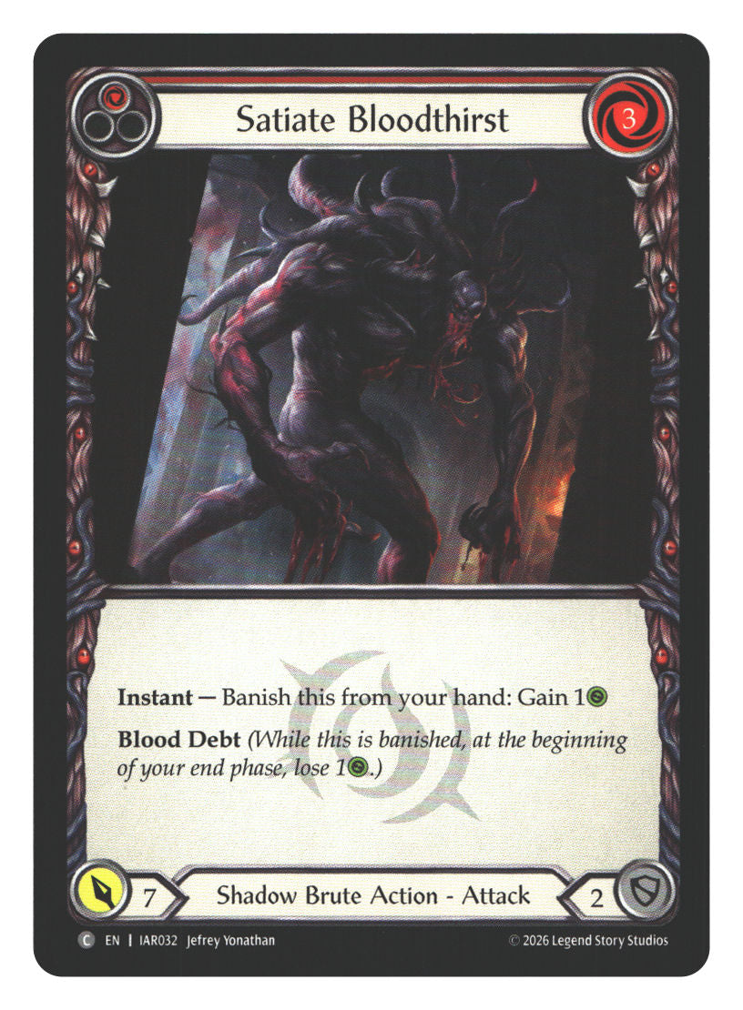 Satiate Bloodthirst (Red) | Near Mint / English / Normal