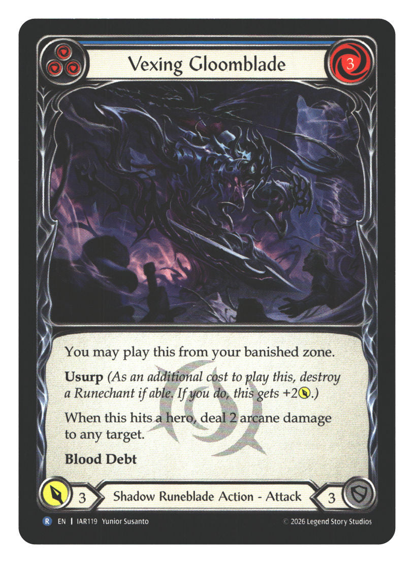 Vexing Gloomblade (Blue) | Near Mint / English / Normal