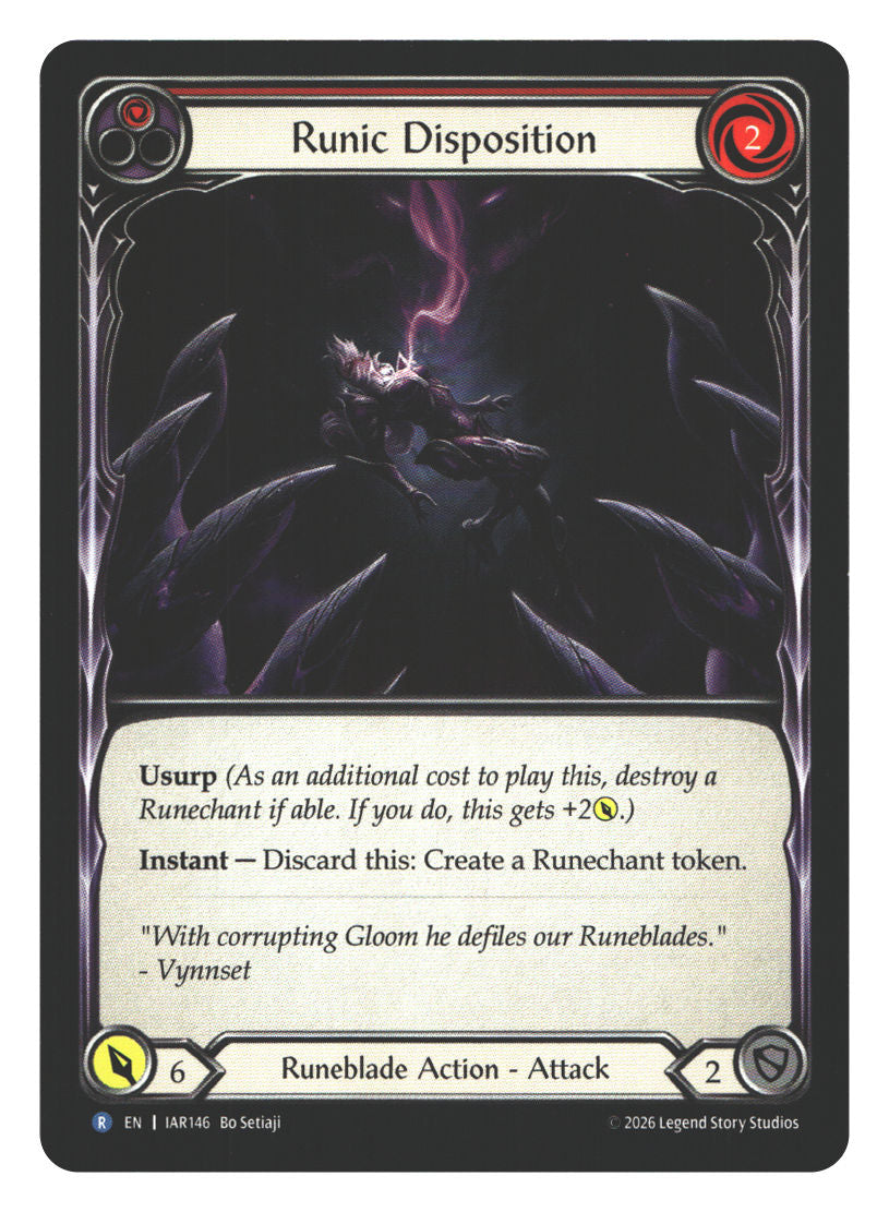 Runic Disposition (Red) | Near Mint / English / Normal
