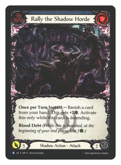 Rally the Shadow Horde (Blue) | Near Mint / English / Normal