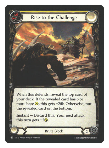 Rise to the Challenge (Yellow) | Near Mint / English / Normal