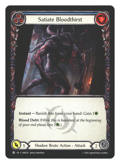 Satiate Bloodthirst (Blue) | Near Mint / English / Normal