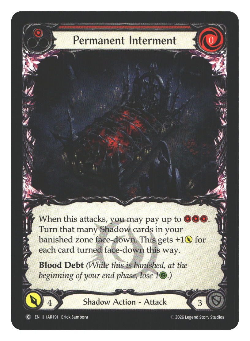 Permanent Interment (Red) | Near Mint / English / Normal