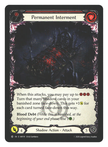 Permanent Interment (Red) | Near Mint / English / Normal