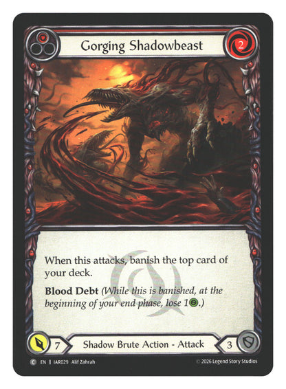Gorging Shadowbeast (Red) | Near Mint / English / Normal