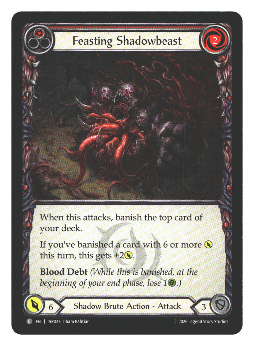 Feasting Shadowbeast (Red) | Near Mint / English / Normal