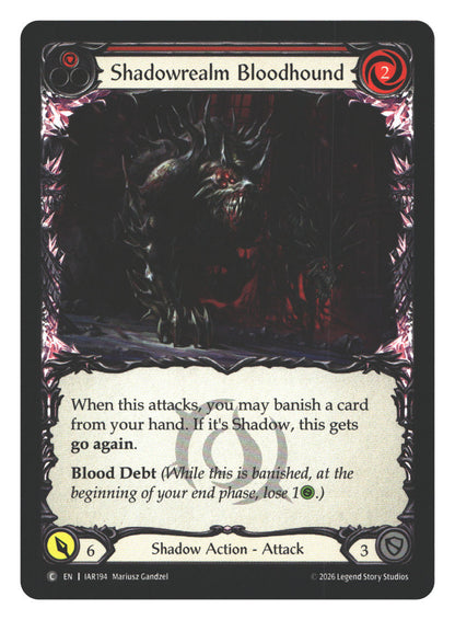 Shadowrealm Bloodhound (Red) | Near Mint / English / Normal