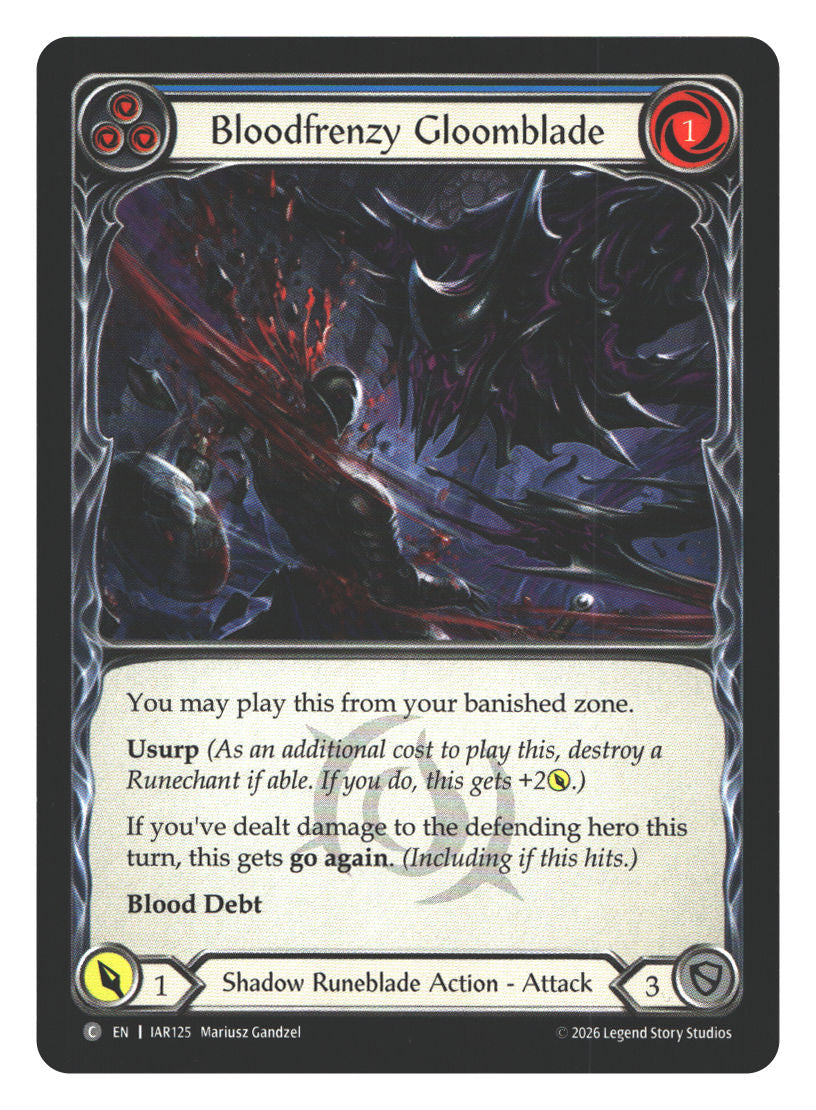 Bloodfrenzy Gloomblade (Blue) | Near Mint / English / Normal