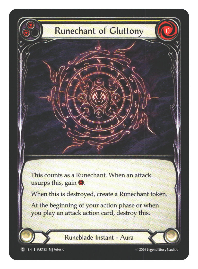 Runechant of Gluttony | Near Mint / English / Normal