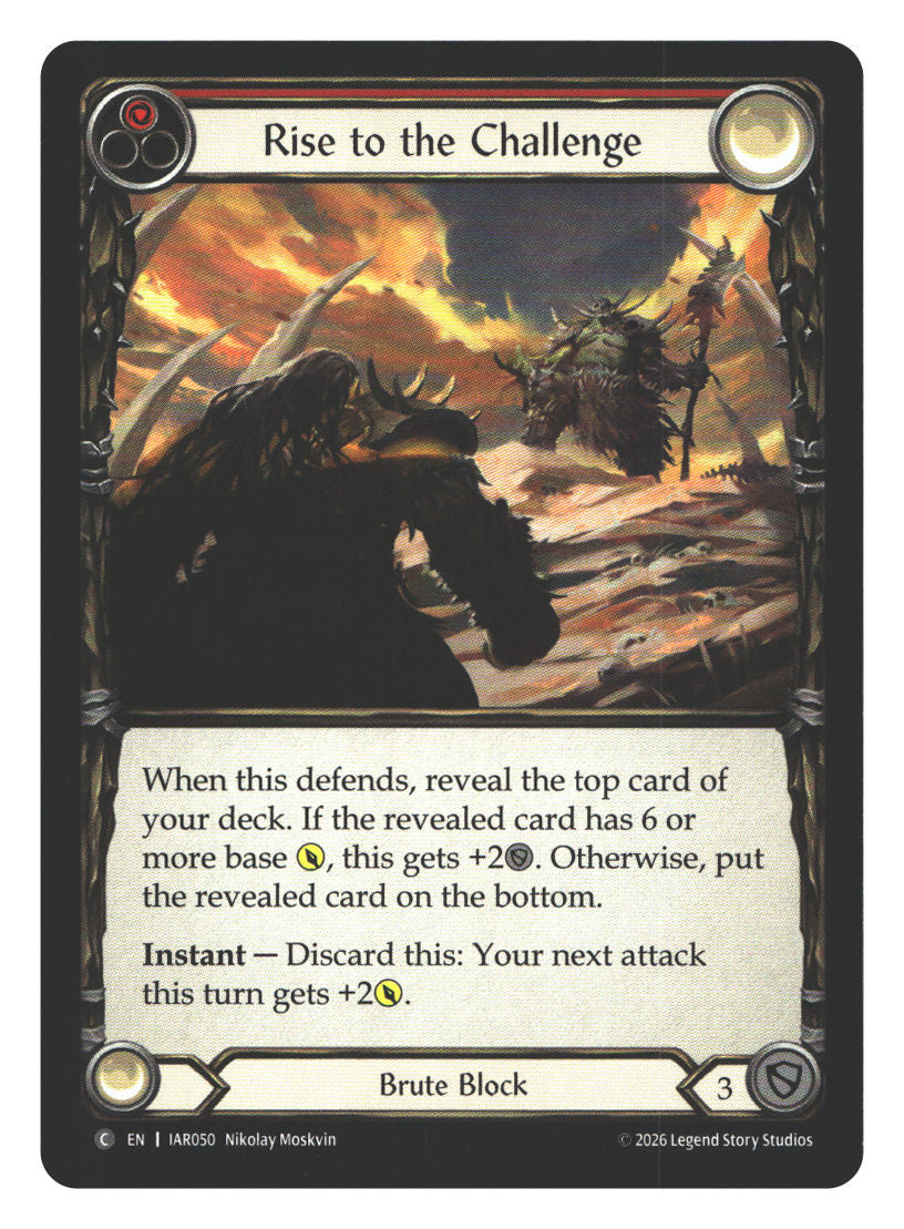Rise to the Challenge (Red) | Near Mint / English / Normal