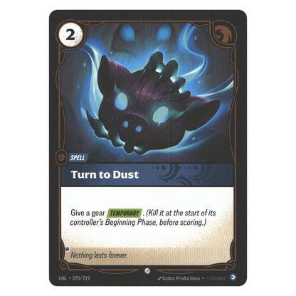 Turn to Dust | Near Mint / English / Normal