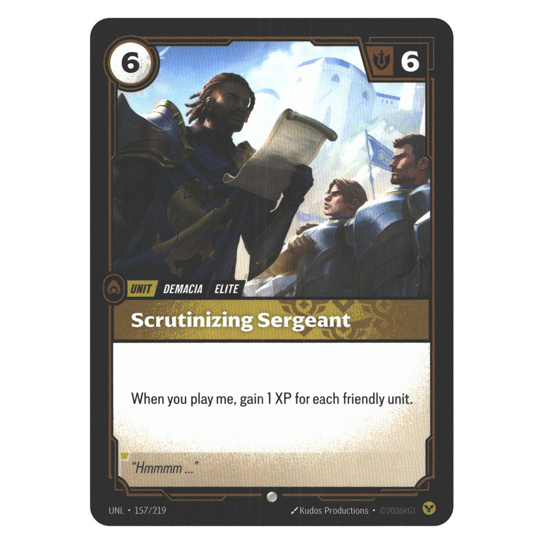 Scrutinizing Sergeant | Near Mint / English / Normal