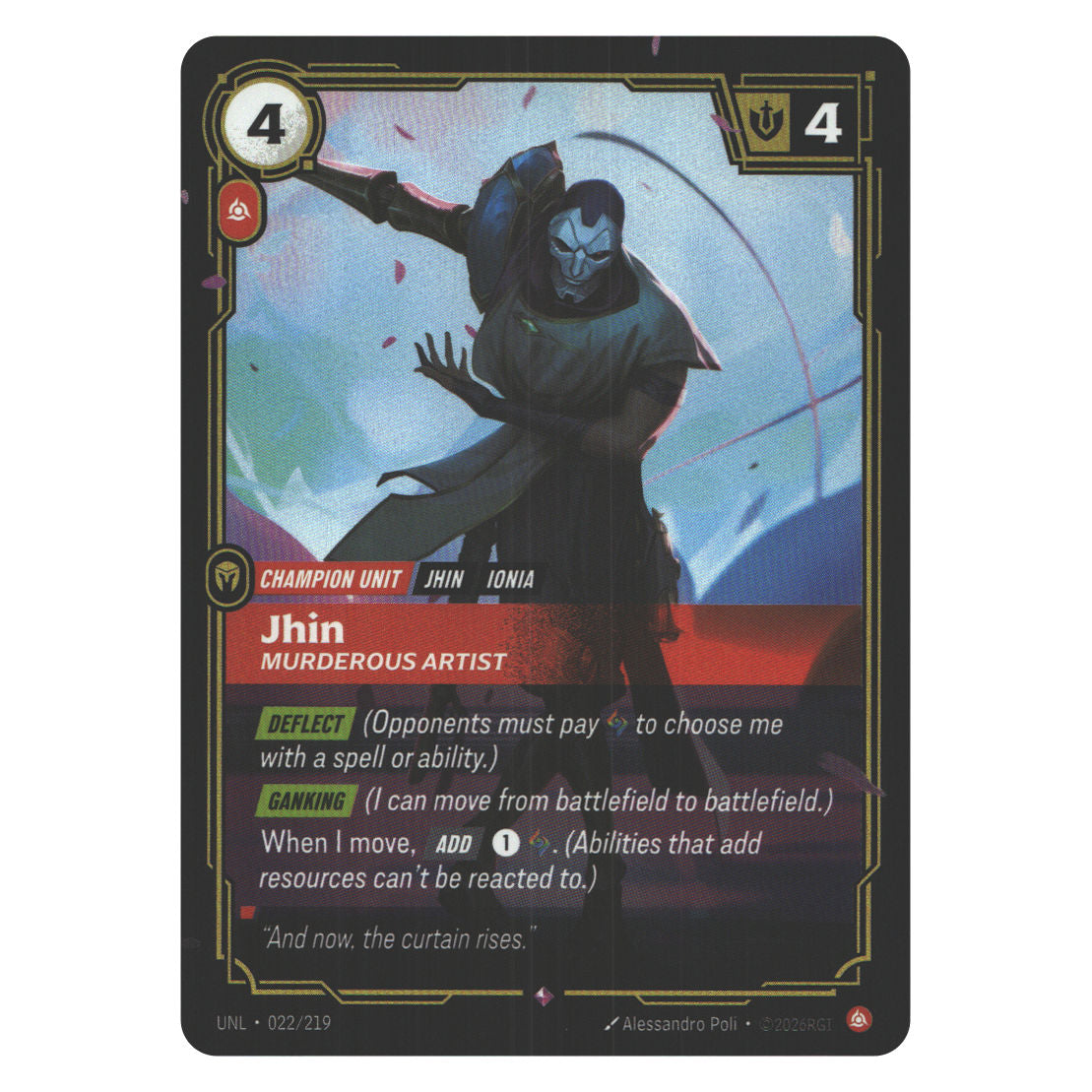 Jhin, Murderous Artist