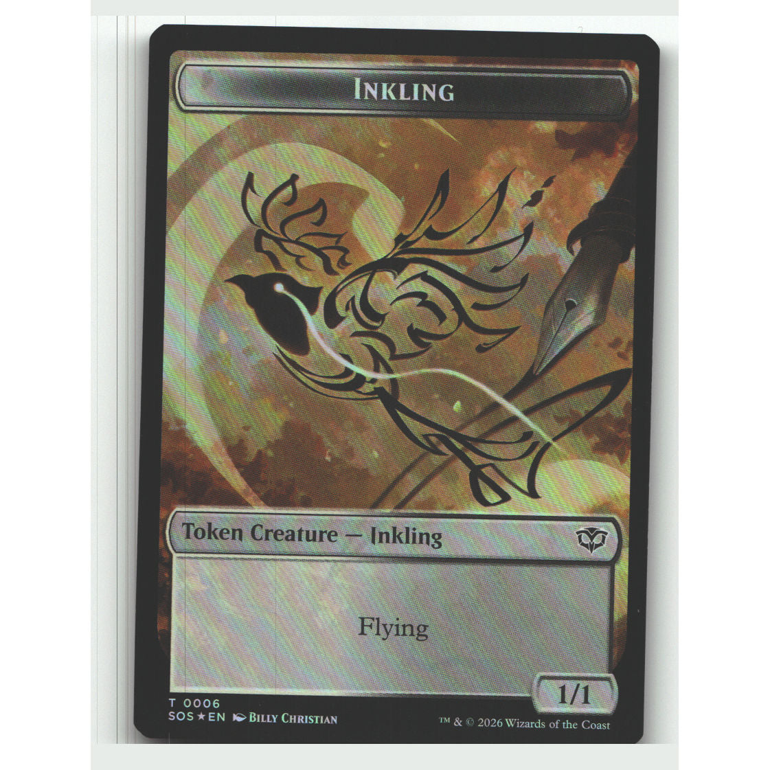 Fractal (0004) // Inkling (006) Double-Sided Token