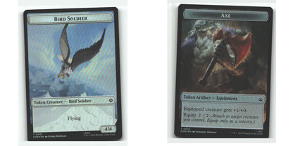 Bird Soldier // Axe Double-Sided Token