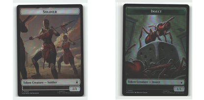 Soldier // Insect Double-Sided Token