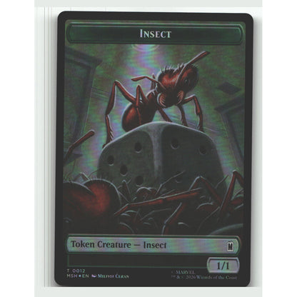 Soldier // Insect Double-Sided Token