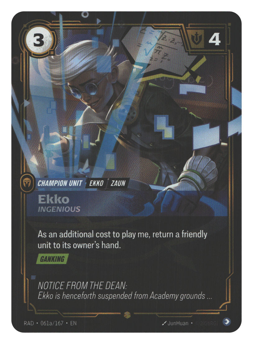 Ekko, Ingenious (Alternate Art) | Near Mint / English / Foil