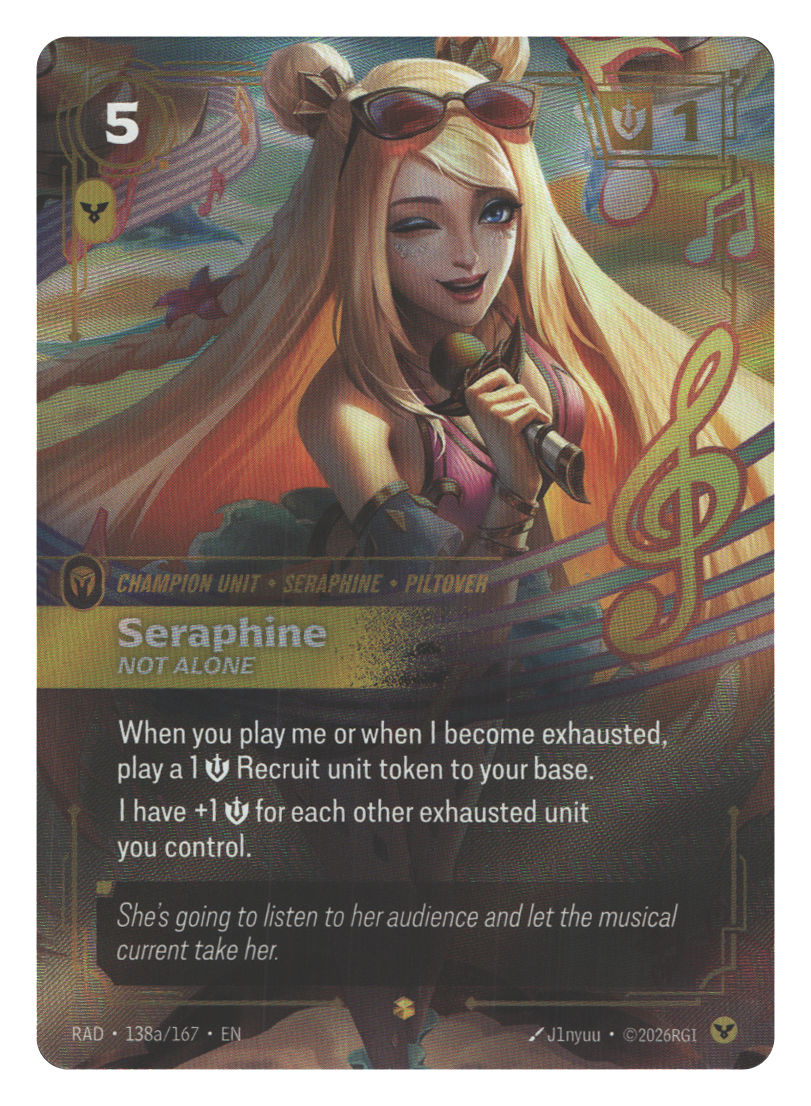 Seraphine, Not Alone (Alternate Art) | Near Mint / English / Foil