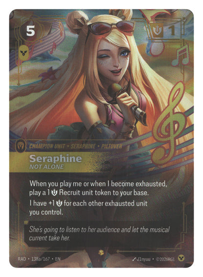 Seraphine, Not Alone (Alternate Art) | Near Mint / English / Foil